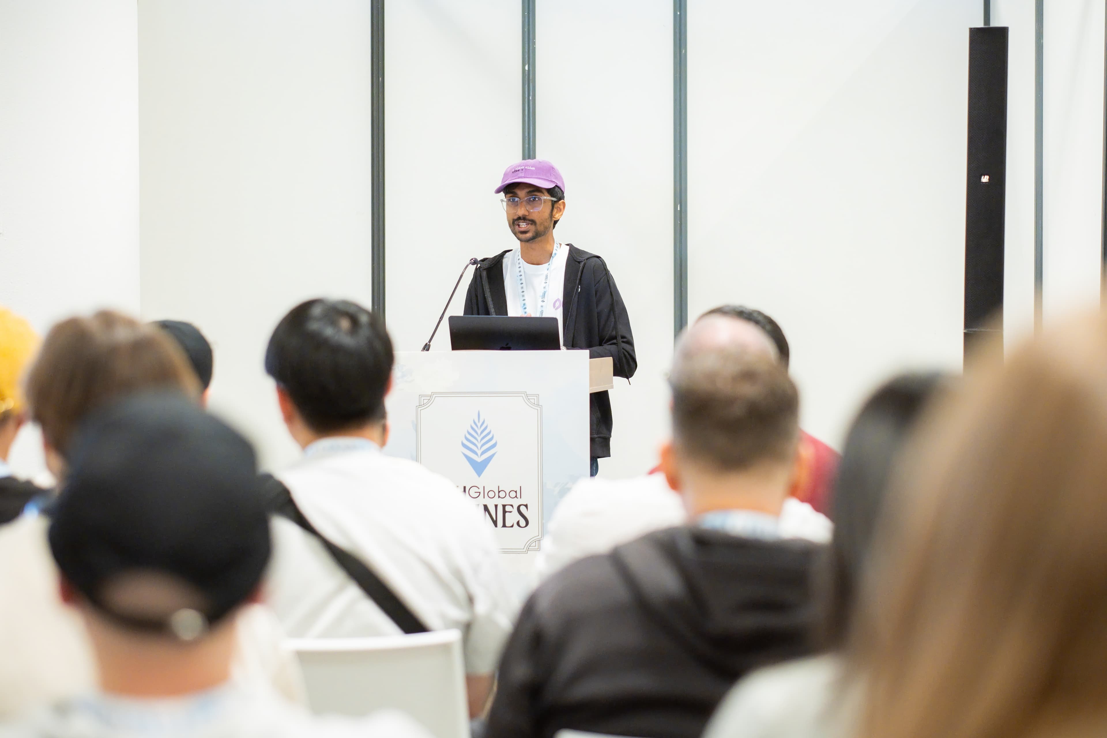 Speaking to Crowd - ETHGlobal Cannes