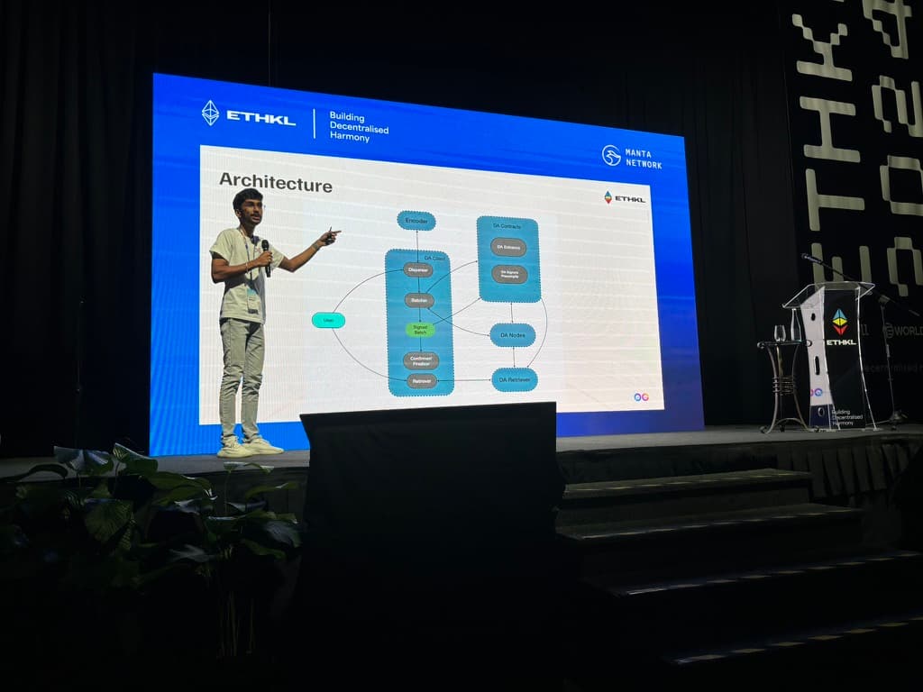 Gathin T speaking at ETH Kuala Lumpur - Modular Chains and DA Layers: The Next Era of Onchain AI